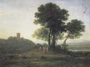 Claude Lorrain Landscape with Jacob and Laban (mk17) oil painting on canvas